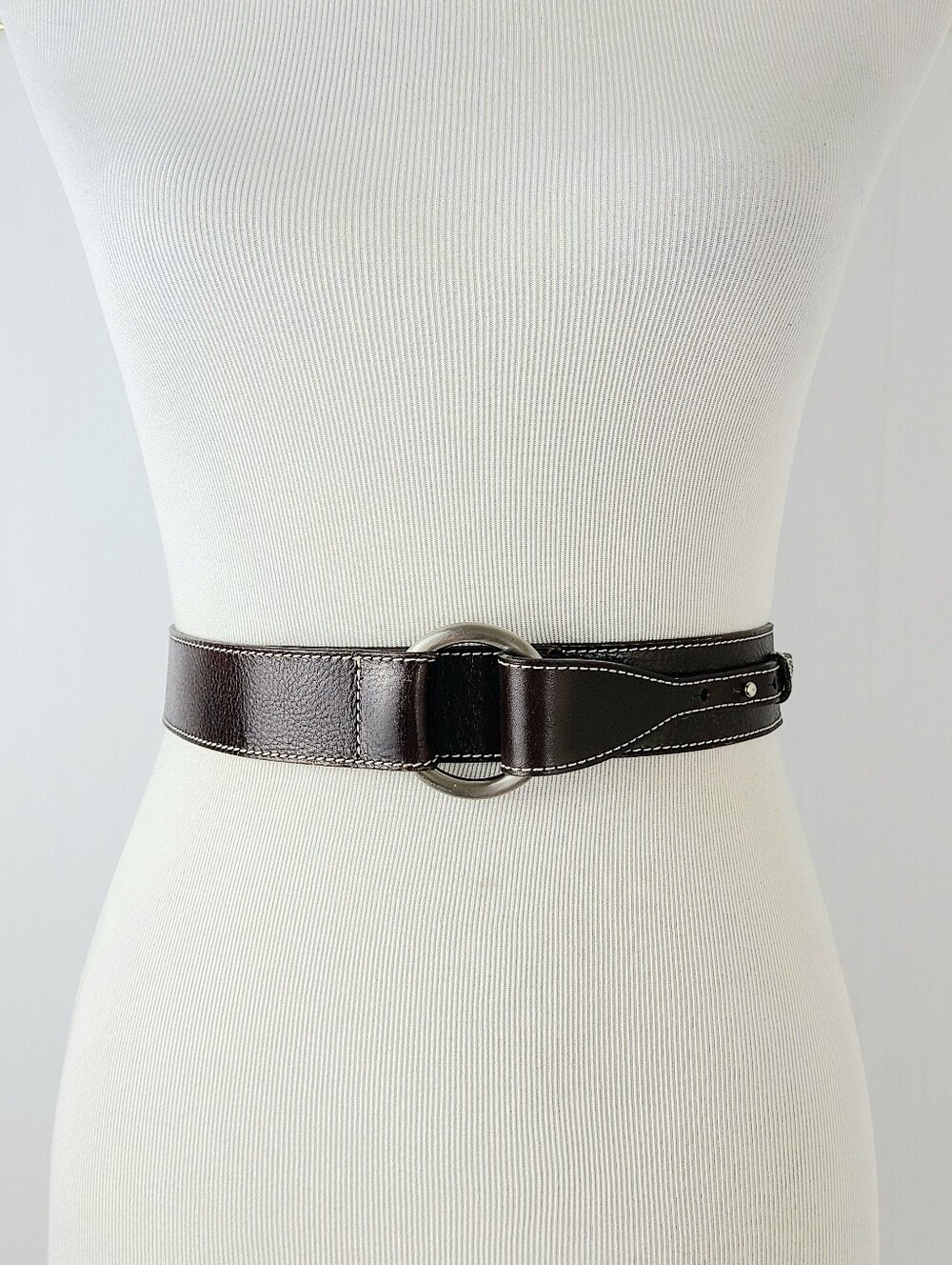 Ann Taylor Made In Italy Genuine Leather Vintage Equestrian Belt